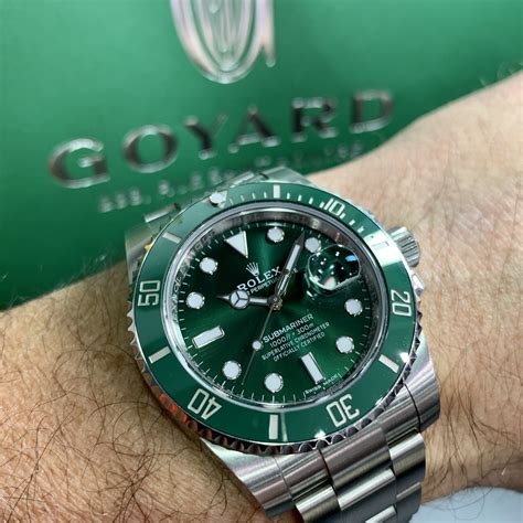 rolex black green|rolex submariner 41mm green bezel.